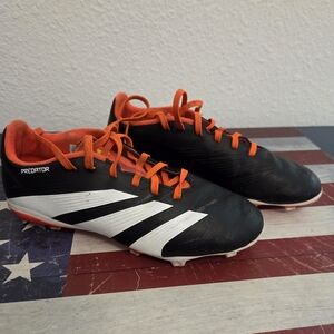 Adidas Predator Black White Orange Boy's Cleats